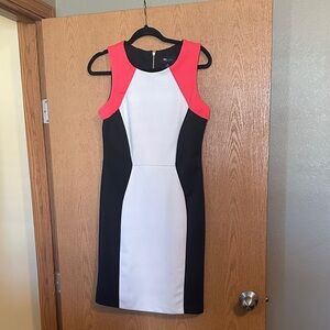 Studio Pink, Black, and White Mini Dress